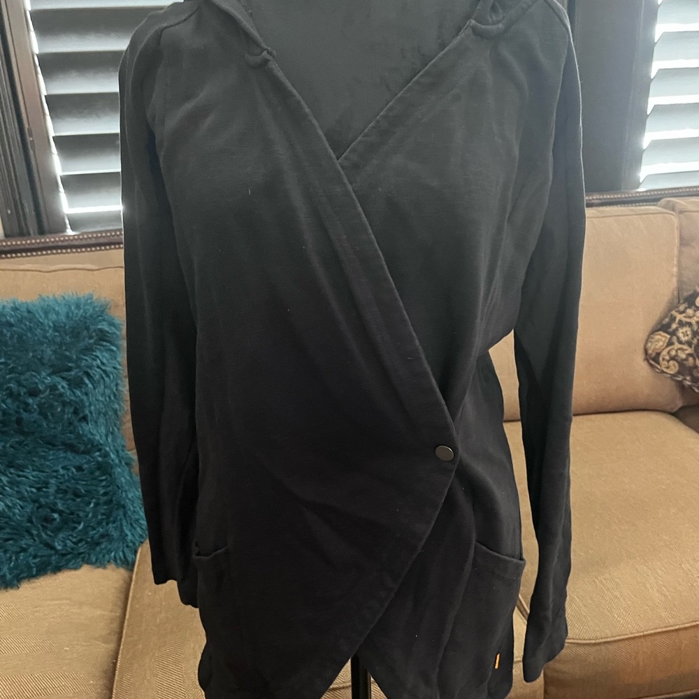Lucy wrap sweatshirt.